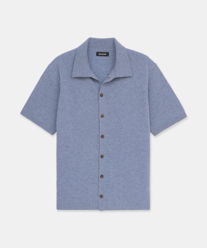Signature Cashmere Short Sleeve Button Down - Image 32
