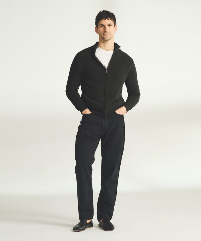 Signature Cashmere Full Zip Sweater - Image 19