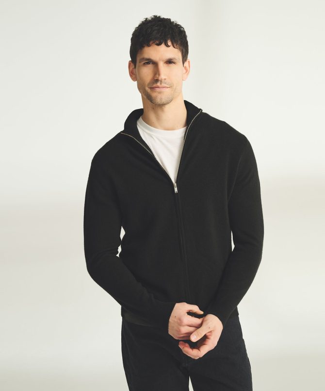 Signature Cashmere Full Zip Sweater - Image 18