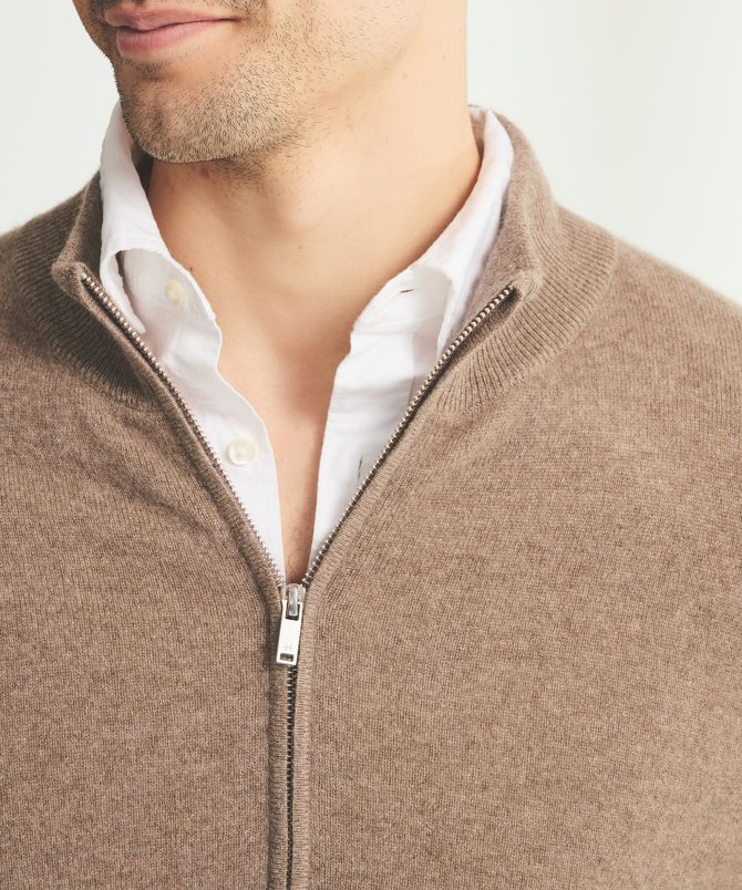 Signature Cashmere Full Zip Sweater - Image 11