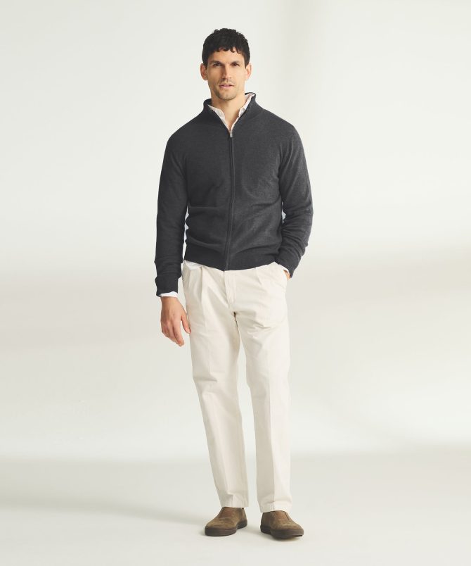 Signature Cashmere Full Zip Sweater - Image 15
