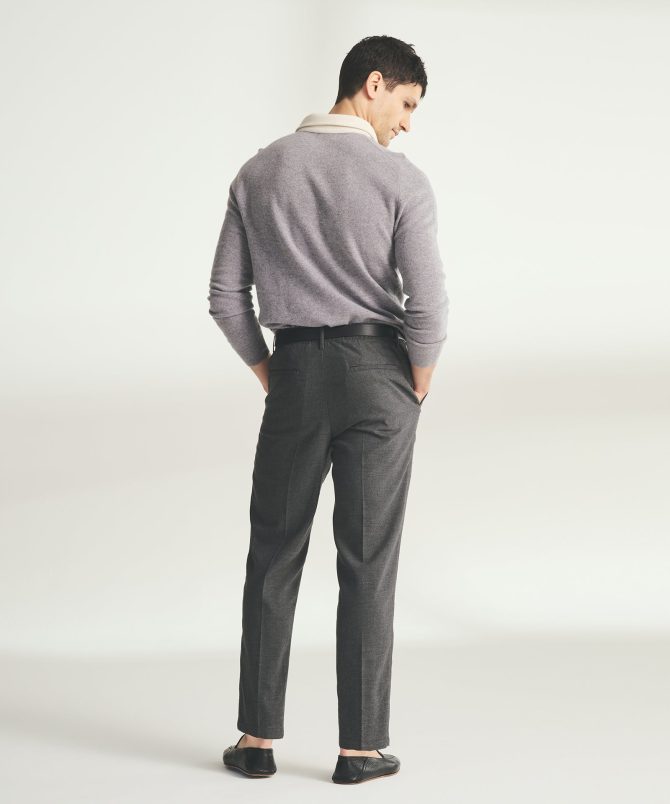 Signature Cashmere Long Sleeve Polo with Contrast Collar - Image 7