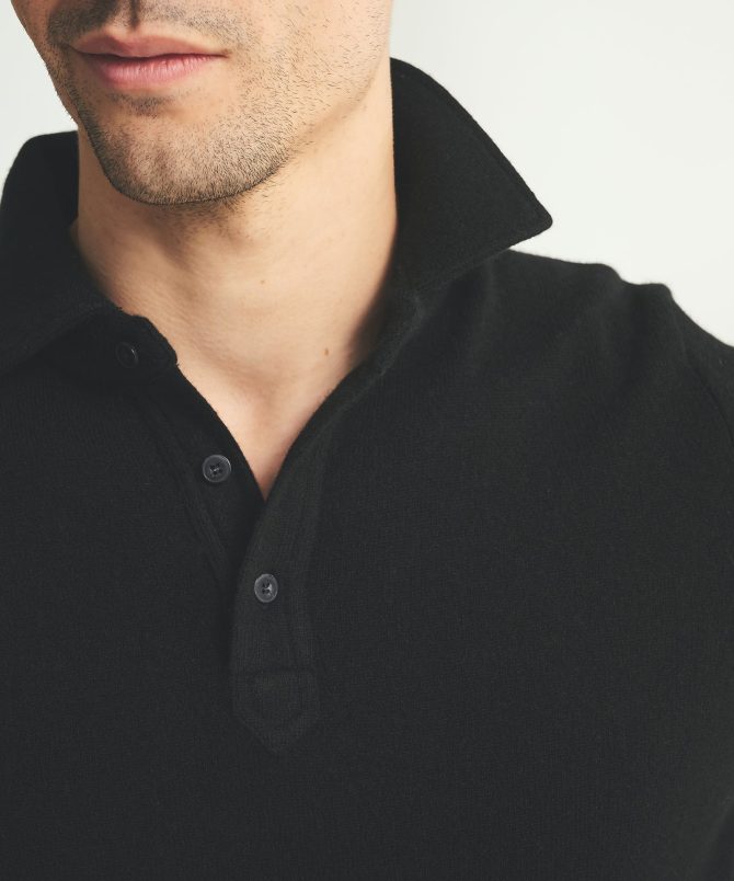 Signature Cashmere Long Sleeve Polo - Image 16