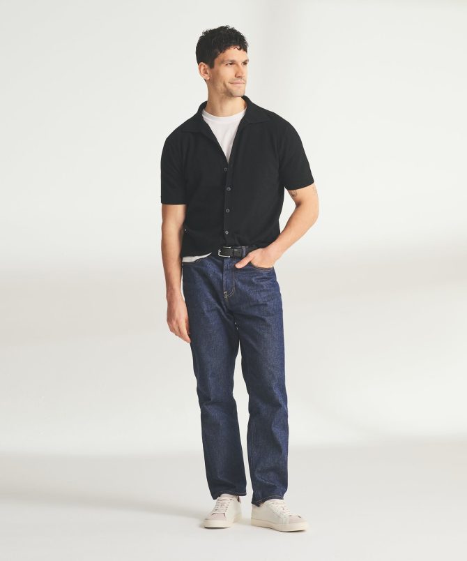 Signature Cashmere Short Sleeve Button Down - Image 19