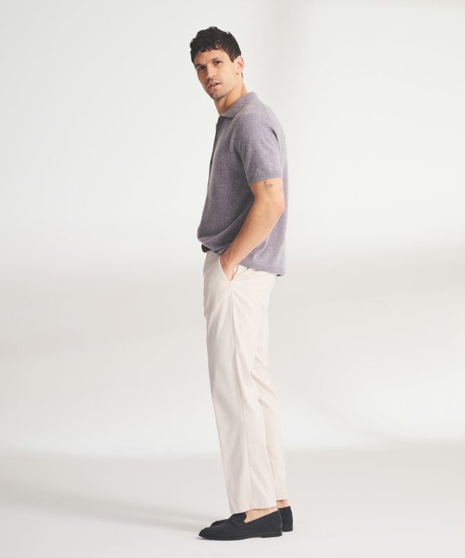 Signature Cashmere Short Sleeve Button Down - Image 6
